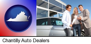 an auto dealership conversation in Chantilly, VA