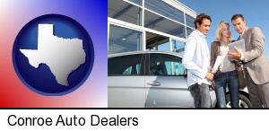 an auto dealership conversation in Conroe, TX