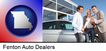 an auto dealership conversation in Fenton, MO