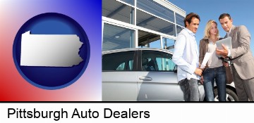 an auto dealership conversation in Pittsburgh, PA
