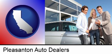 an auto dealership conversation in Pleasanton, CA