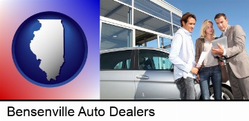 an auto dealership conversation in Bensenville, IL