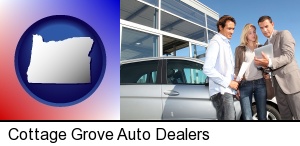 an auto dealership conversation in Cottage Grove, OR