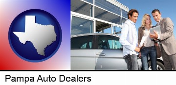 an auto dealership conversation in Pampa, TX