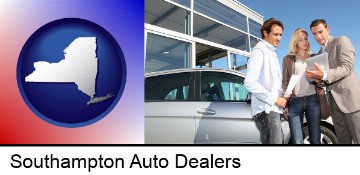 an auto dealership conversation in Southampton, NY