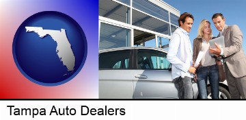 an auto dealership conversation in Tampa, FL